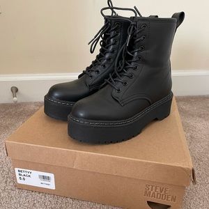 Black Combat Boot